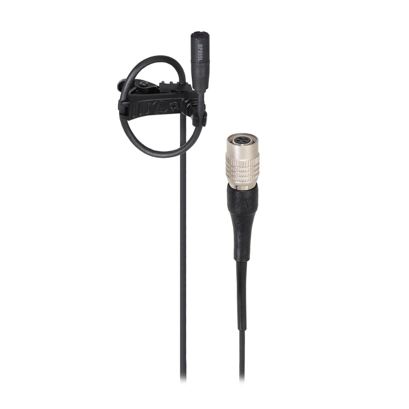 Audio-Technica BP899LCW Subminure omnidirectional Microphone Lavalier - Basse-sensibilité CW sans fil Black