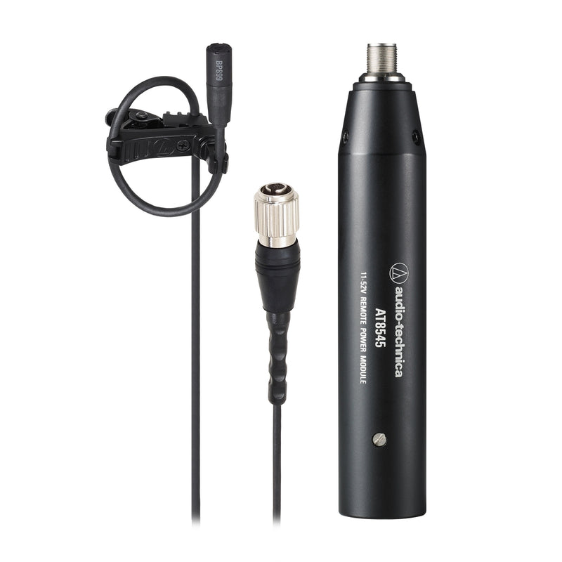 Audio-Technica BP899 Subminure Condenseur omnidirectionnel Microphone Lavalier - Module de puissance XLR câblée