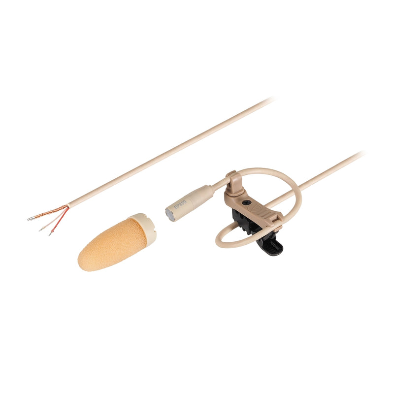 Audio-Technica BP899C-TH Subminiature Omnidirectional Condenser Lavalier Microphone - Unterminated Beige