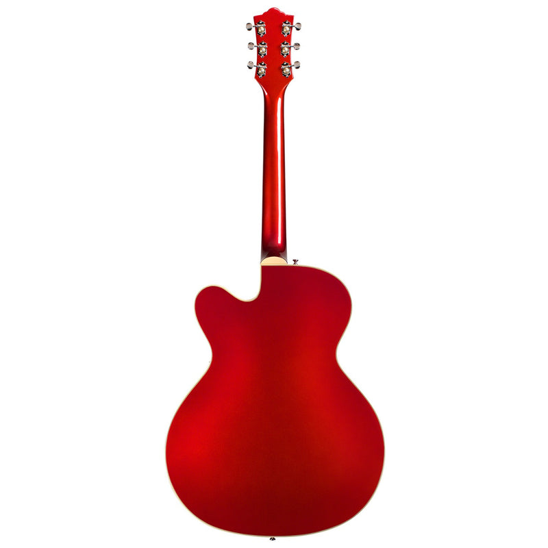 Guild NEWARK X-350 Stratford Hollowbody Guitare électrique avec 3 micros P90 - Rouge écarlate