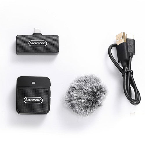 Saramonic Blink100-B3 Système de microphone sans fil double canal ultracompact 2,4 GHz