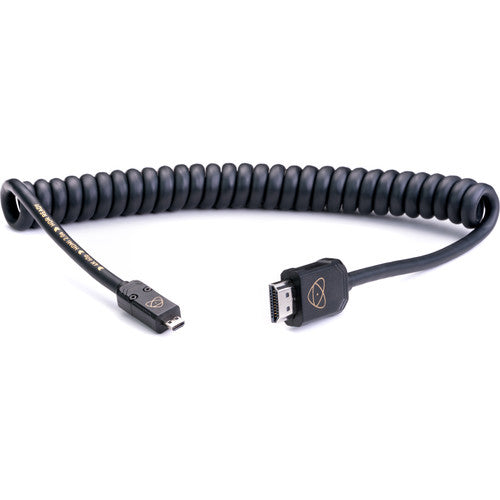 Atomos Atom-4K60C2 Atomflex Hdmi (Type-A) Male To Micro-Hdmi (Type-D) Male Coiled Cable - Red One Music