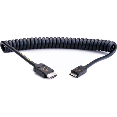 Atomos Atom-4K60C4 Atomflex Hdmi (Type-A) Male To Mini-Hdmi (Type-C) Male Coiled Cable - Red One Music