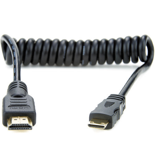 Atomos Atom-Cab008 Full To Mini Hdmi Coiled Cable - Red One Music