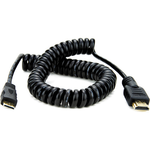 Atomos Atom-Cab009 Full To Mini Hdmi Coiled Cable - Red One Music