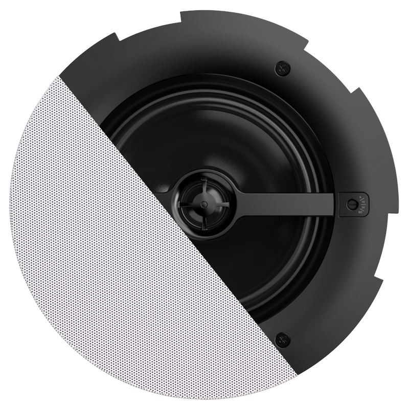 Audac CALI660 Safelatch 2-Way Ceiling Speaker w/Twist-Fix Grill - 6.5" (White)