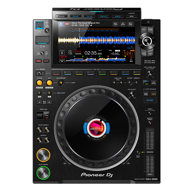 Pioneer DJ CDJ-3000 Pro DJ multi-lecteur haute résolution - Noir