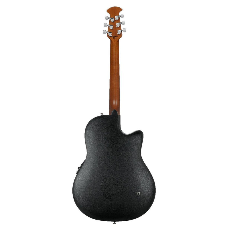 Ovation CE44L-5 Celebrity Elite Series - Mid Depth Lyrachord Body Left Handed Acoustic-Electric Guitar - Black