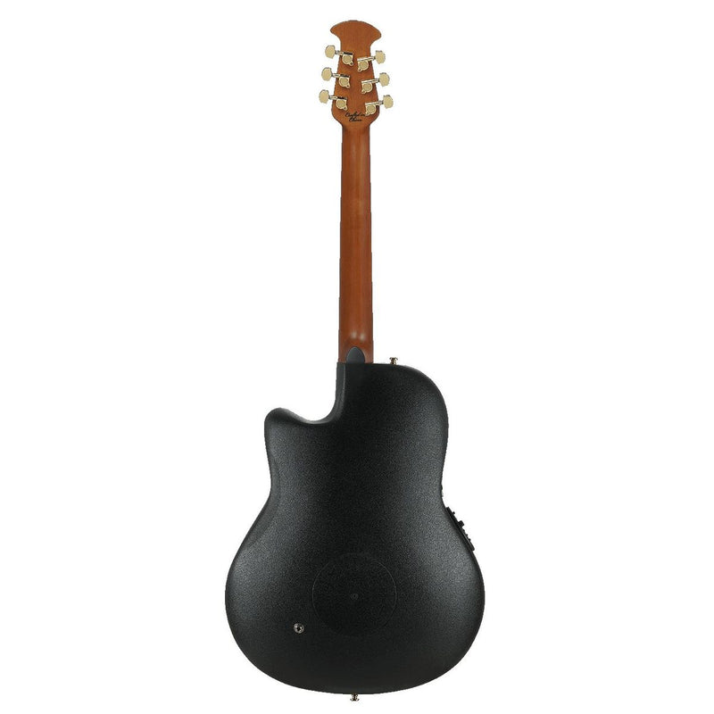 Ovation CE44P-FKOA Celebrity Elite Plus Series – Guitare électro-acoustique Lyrachord mi-profond – Table en Koa figuré