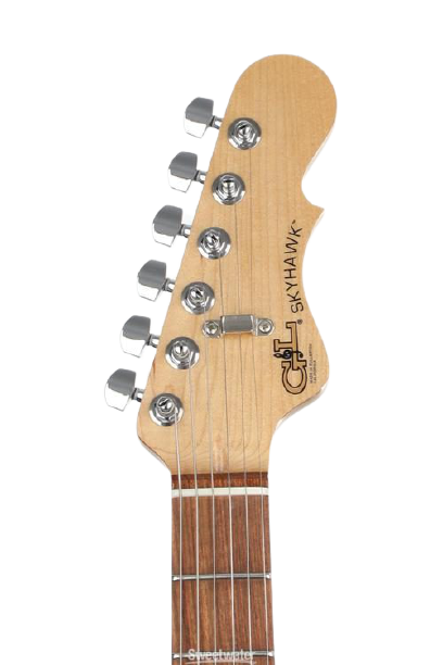 G&L CLF RESEARCH SKYHAWK Pharaoh Gold avec touche en palissandre des Caraïbes