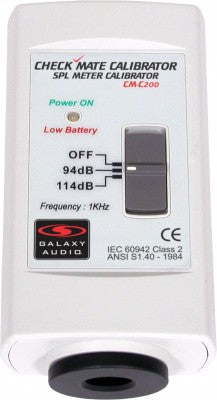 Galaxy Audio CM-C200 Check Mate Mate Sound Pression Metter Nivel Calibrateur