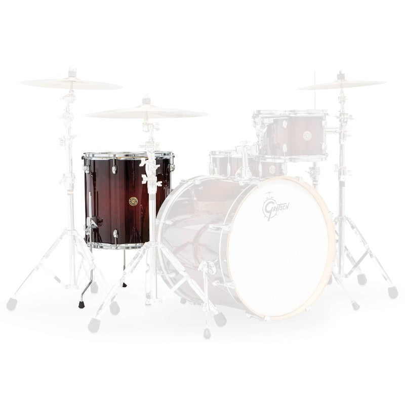 Gretsch Drums CM1-1414F-DCB Catalina Maple Floor Tom (Gloss Dark Cherry Burst) - 14 x 14"
