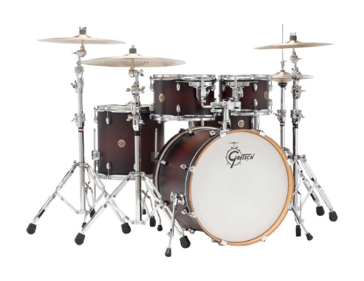 Gretsch Drums CM1-E605-SDCB Catalina Maple 5-Piece Drum Shell Pack (Satin Deep Cherry Burst)