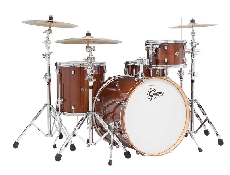 Gretsch Drums Catalina Maple CM1 Pack de 4 fûts avec grosse caisse de 22 pouces, vernis noyer