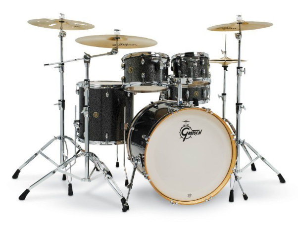 Gretsch Drums CM1-E825-BS Catalina Maple 5-Piece Shell Pack (Black Stardust)