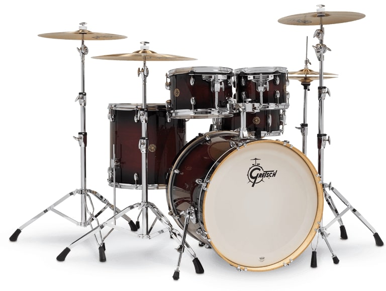 Gretsch Drums CM1-E825-DCB Catalina Maple 5 Piece Shell Pack With 22" Bass Drum (Deep Cherry Burst)