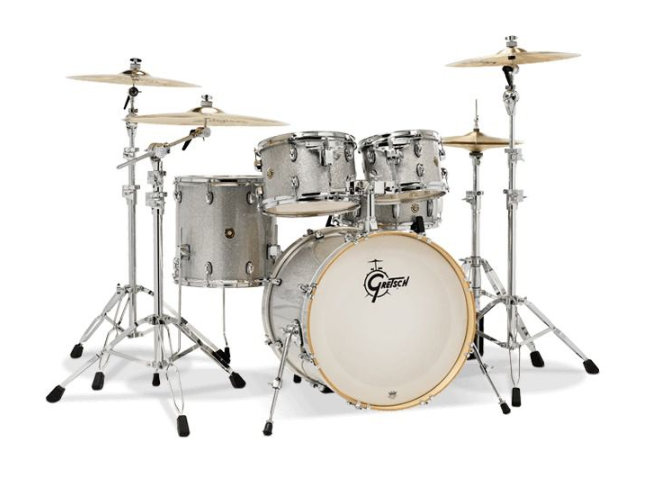 Gretsch Drums CM1-E825-SS Catalina Maple 5-Piece Drum Shell Kit (Silver Sparkle)
