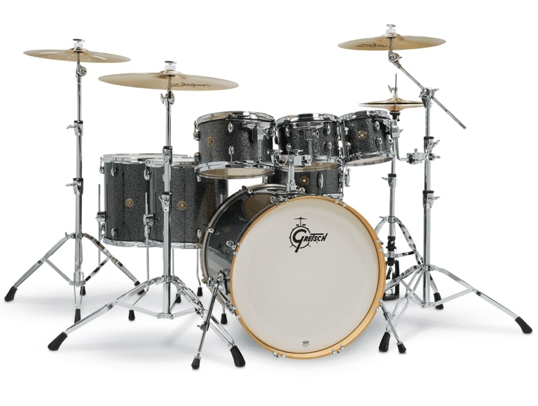 Gretsch Drums Catalina Maple Pack de 7 fûts de batterie Noir Stardust