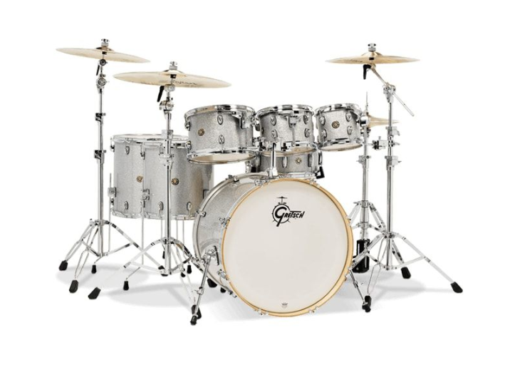 Gretsch Drums CM1-E826P-SS Catalina Maple 7-Piece Drum Shell Pack (Silver Sparkle)