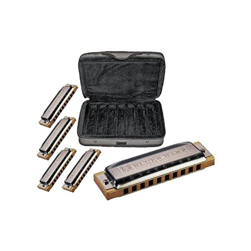 Hohner COB Blues Harp Diatonic Harmonica - 5 Pack