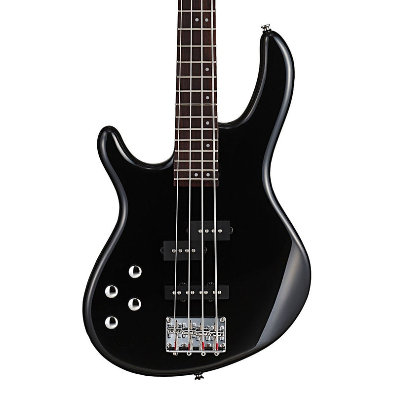 Cort ACTION-BASS-PLUS-LH-BK Action Plus Bass- Left-Handed Electric Bass with PJ Pickups - Black