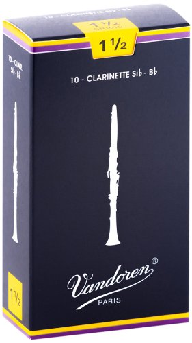 Vandoren CR1015 Bb Clarinet Traditional Reeds Strength 1.5 (Box of 10)