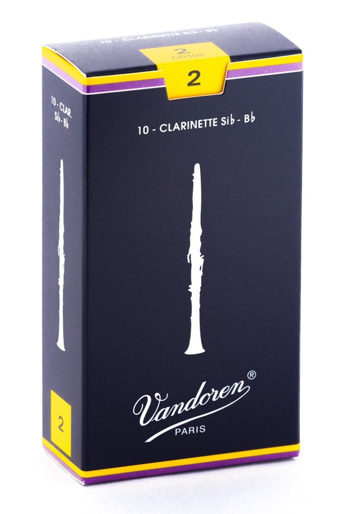 Vandoren CR102 Bb Clarinet Traditional Reeds Strength 2 (Box of 10)