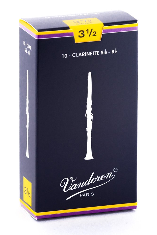 Vandoren CR1035 Bb Clarinet Traditional Reeds Strength 3.5 (Box of 10)