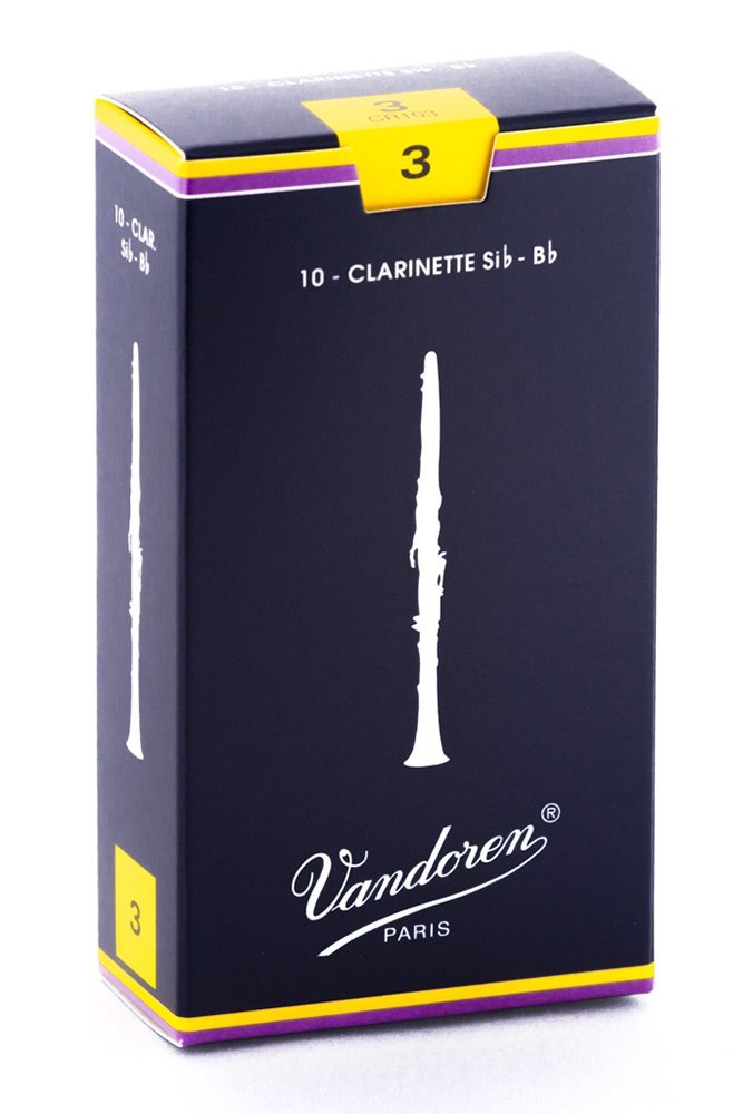 Vandoren CR103 Bb Clarinet Traditional Reeds Strength 3 (Box of 10)