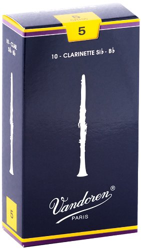 Vandoren CR105 Bb Clarinet Traditional Reeds Strength 5 (Box of 10)