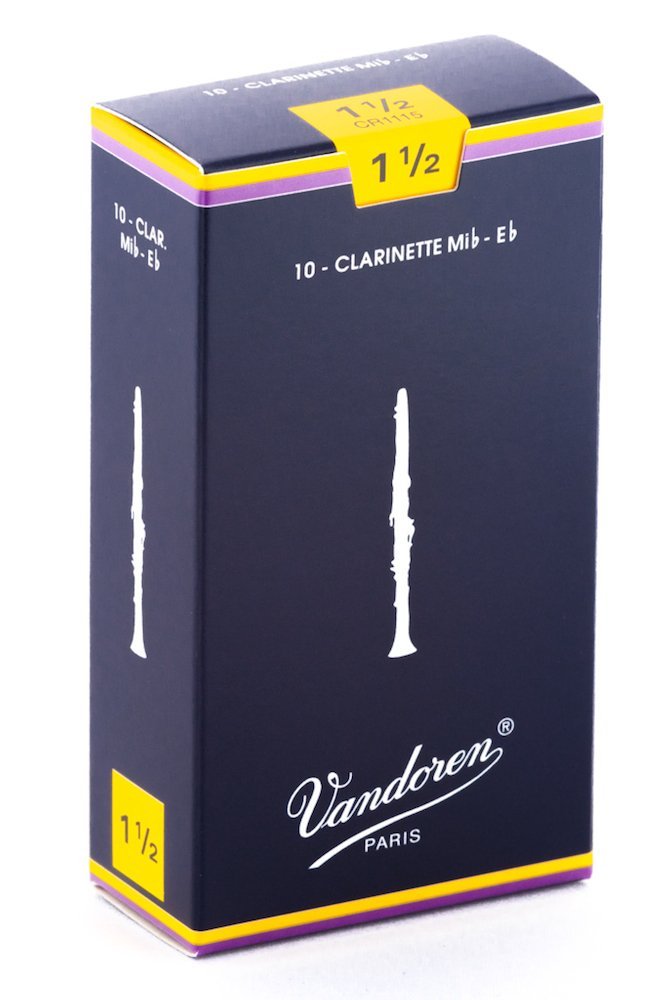 Vandoren CR1115 Eb Clarinet Traditional Reeds Strength 1.5 (Box of 10)