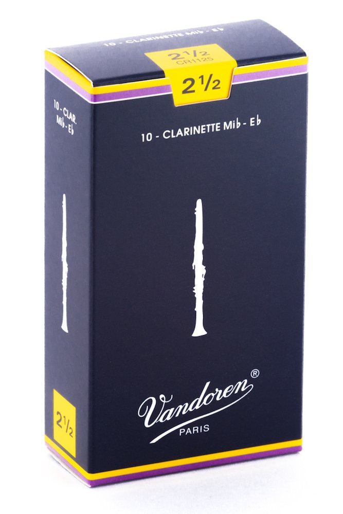 Vandoren CR1125 Eb Clarinet Traditional Reeds Strength 2.5 (Box of 10)