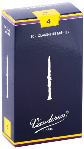 Vandoren CR114 Eb Clarinet Traditional Reeds Strength 4