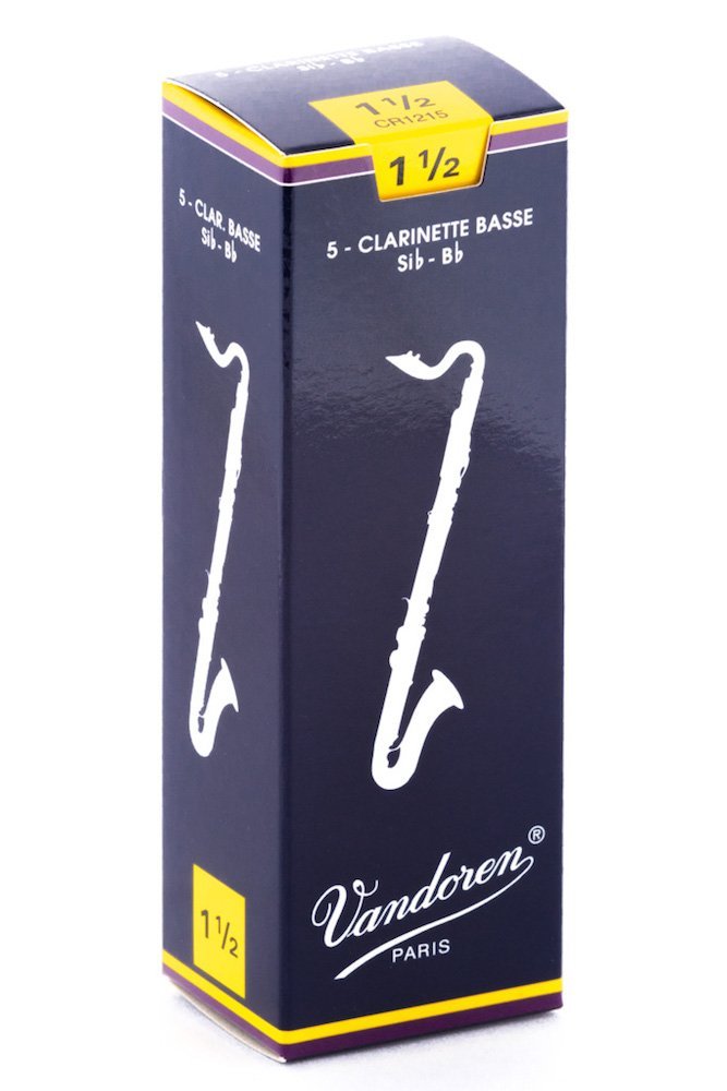 Vandoren CR1215 Bass Clarinet Traditional Reeds Strength 1.5