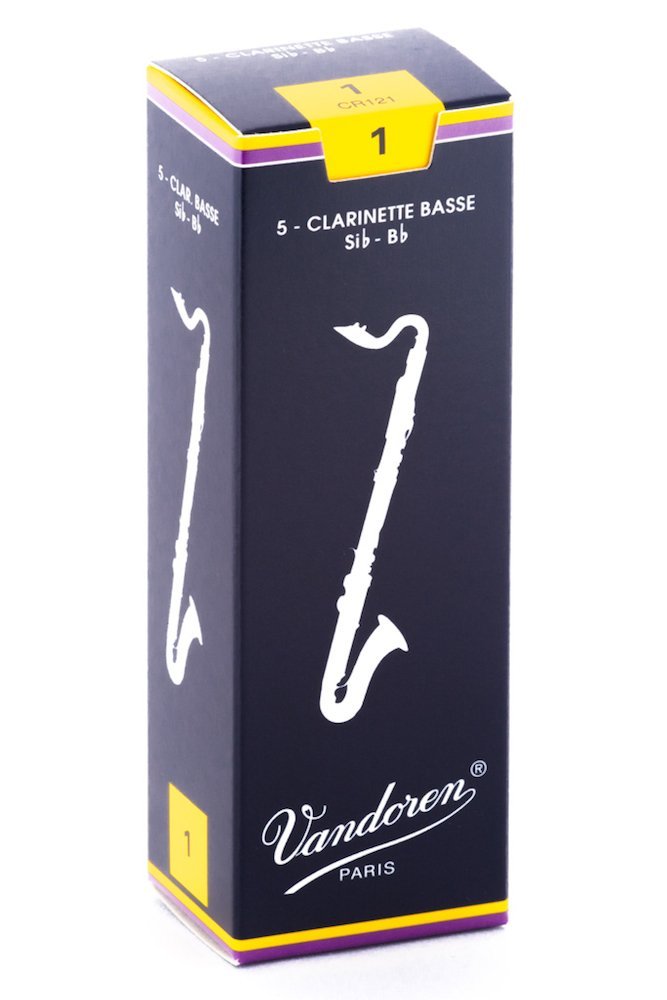 Vandoren CR121 Bass Clarinet Traditional Reeds Strength 1