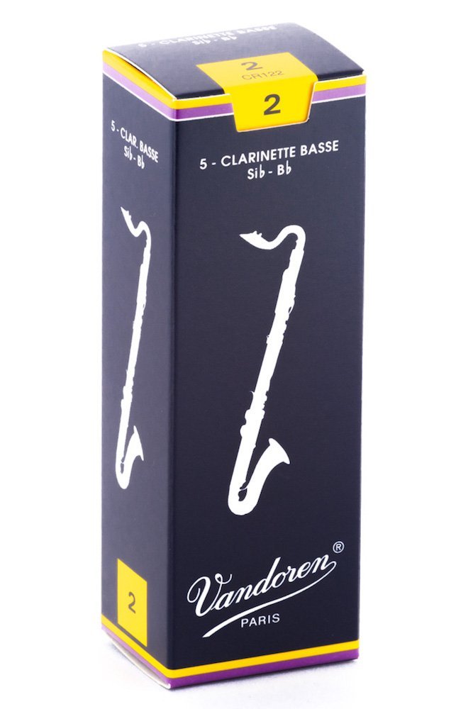 Vandoren CR122 Bass Clarinet Traditional Reeds Strength 2