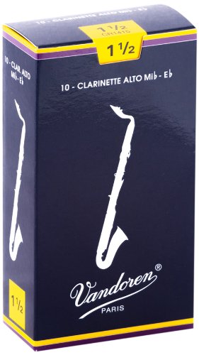 Vandoren CR1415 Alto Clarinet Traditional Strength 1.5 Reed (Box of 10)