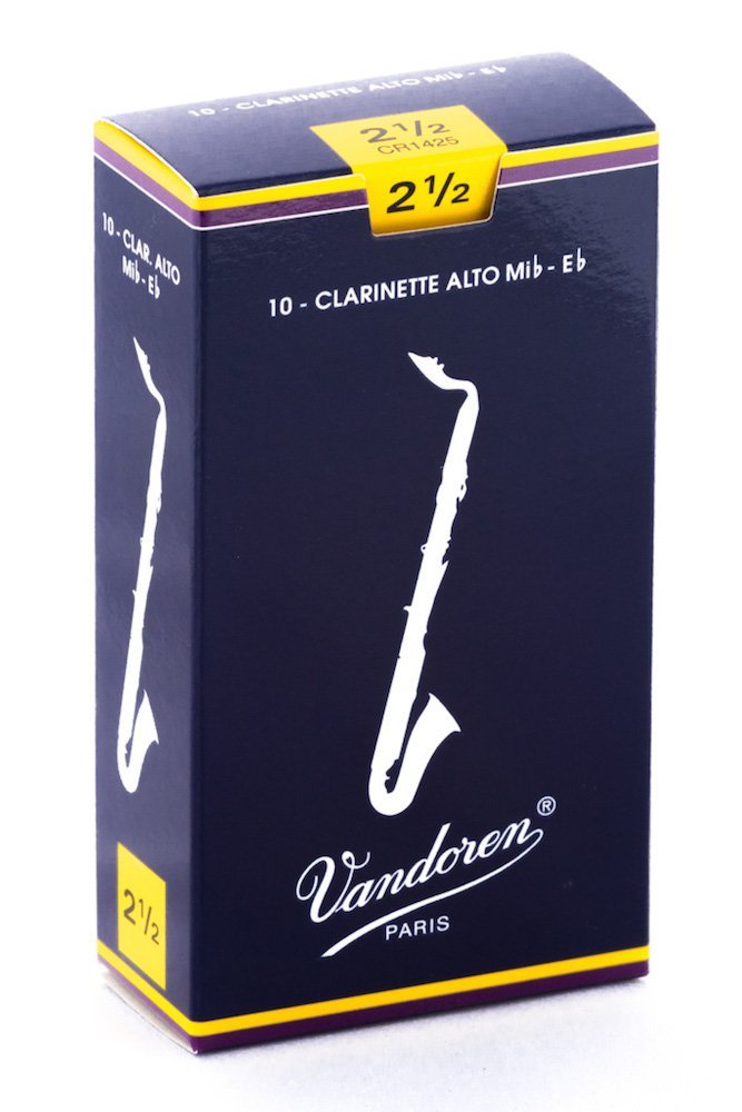 Vandoren CR1425 Alto Clarinet Traditional Reeds Force 2.5 (Box of 10)