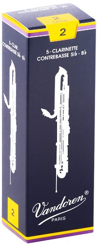 Vandoren CR152 Double Bass Clarinet Traditional Reeds Force 2 (Box of 5)