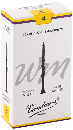 Vandoren CR164 Bb Clarinet White Master Reeds Force 4 (Box of 10)