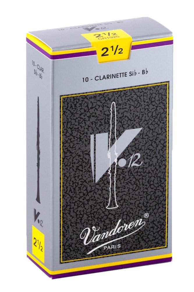 Vandoren CR1925 Bb Clarinet V.12 Strength 2.5 Reeds (Box of 10)