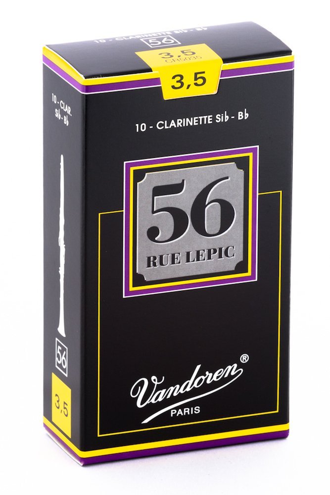 Vandoren CR5035 Bb Clarinet 56 Rue Lepic Reeds Strength 3.5 (Box of 10)