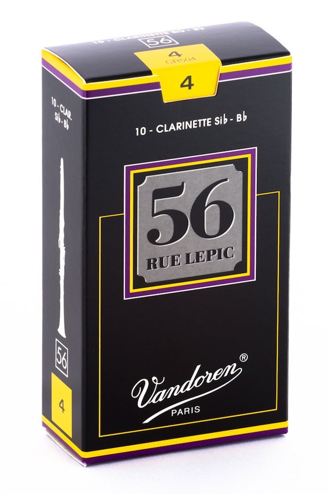 Vandoren CR504 Bb Clarinet 56 Rue Lepic Reeds Strength 4 (Box of 10)