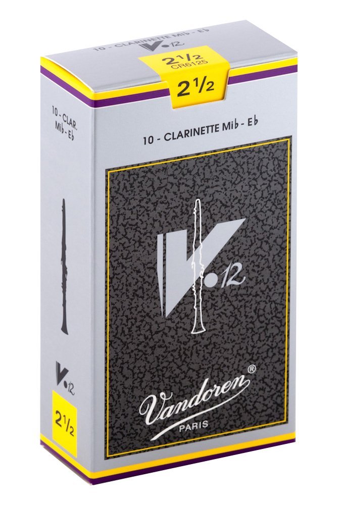 Vandoren CR6125 Eb Clarinet V.12 Reeds Strength 2.5 (Box of 10)