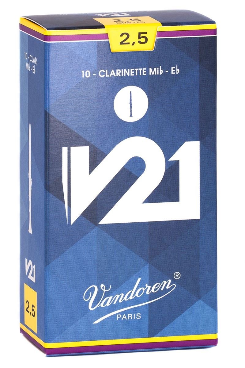 Vandoren CR8125 Strength 2.5 V21 Eb Clarinet Reeds (Box of 10)