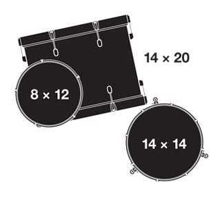 Gretsch Drums Catalina Club Pack de 3 fûts - Finition laque noire piano