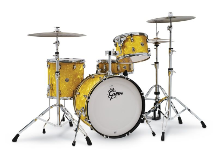 Gretsch Drums CT1-J404-YSF Catalina Club 4-Piece Shell Pack (Yellow Satin Flame)