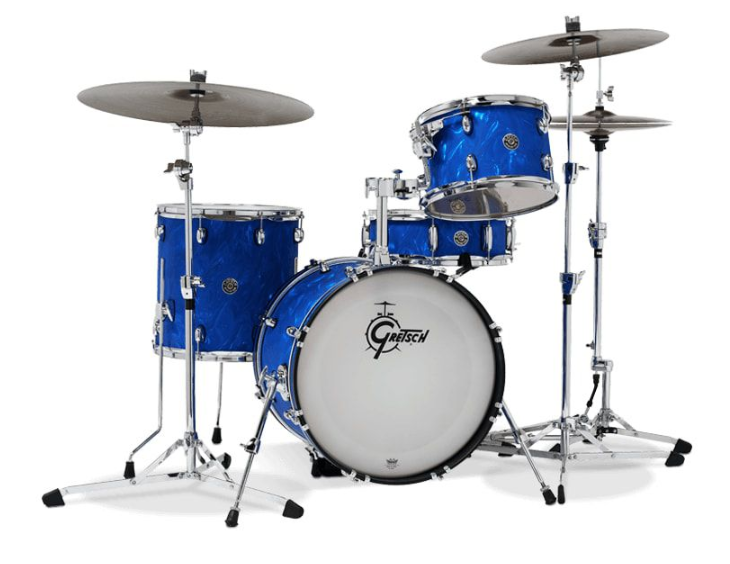 Gretsch Drums CT1-J484-BSF Catalina Club Jazz 4-Piece Shell Pack (Blue Satin Flame)