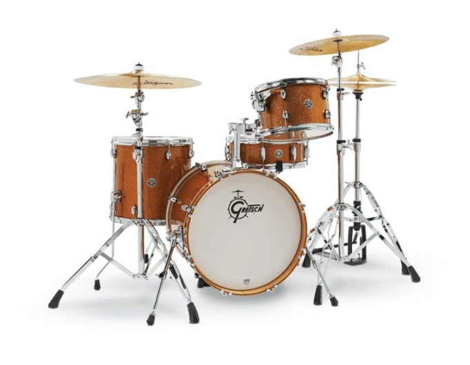 Gretsch Drums CATALINA CLUB Pack de 4 fûts avec grosse caisse 18" - Bronze Sparkle