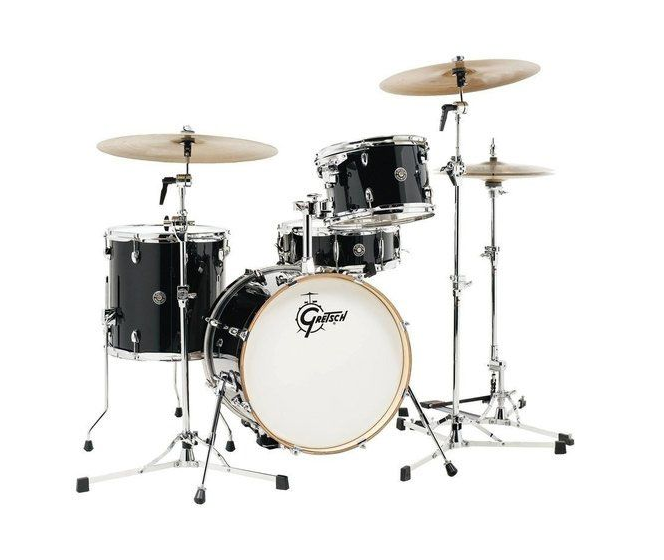 Gretsch Drums CT1-J484-PB Catalina Club 4-Piece Drum Shell Pack (Piano Black)